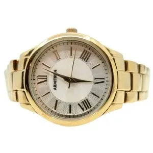 ARMITRON Y121F LADIES GOLD TONE MOTHER OF PEARL DRESS WATCH